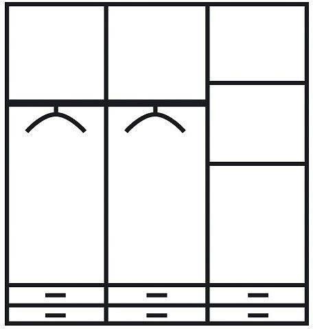 Rauch Kledingkast kast garderobe plafondhoge kast BREMEN - Foto 18