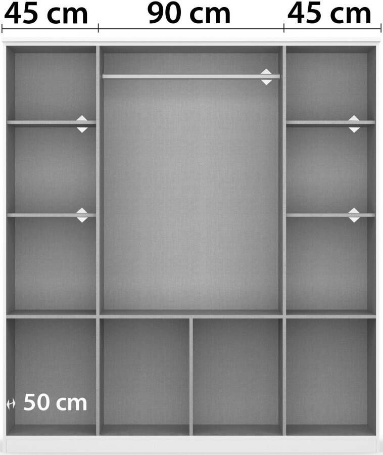 Rauch Kledingkast kast garderobe plafondhoge kast BREMEN - Foto 8