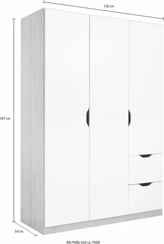 Rauch Kledingkast Freising ruime kast garderobe slaapkamerkast met handgrepen en lades otto's chois top product - Foto 11