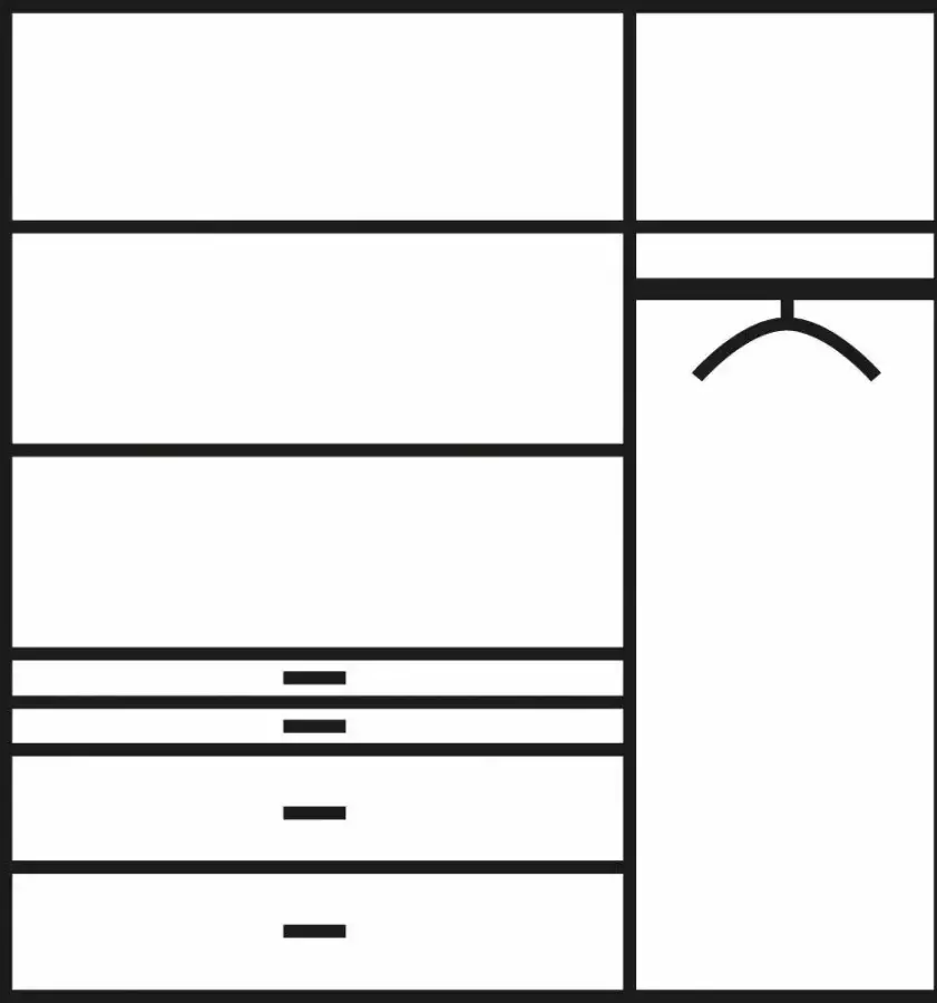 Rauch Kledingkast Harburg bestseller in de slaapkamer Slaapkamerkast garderobe met spiegel - Foto 3