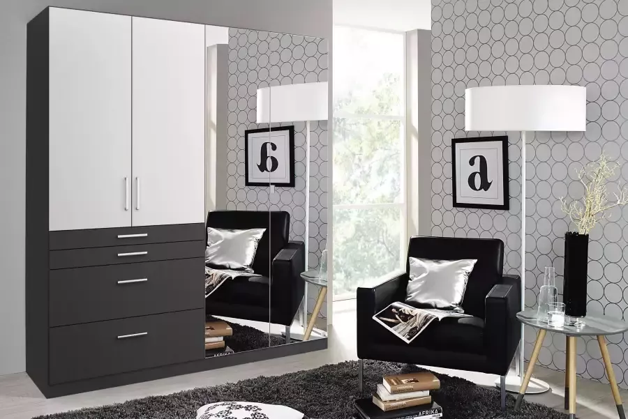 Rauch Kledingkast Harburg bestseller in de slaapkamer Slaapkamerkast garderobe met spiegel - Foto 6