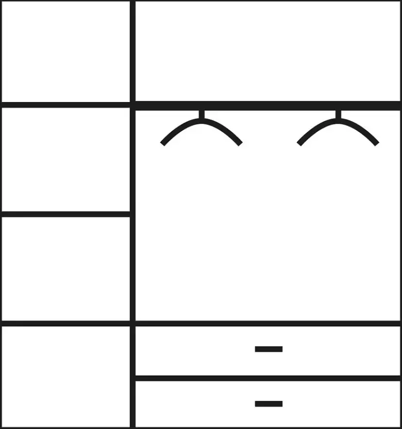 Rauch Kledingkast Noosa met spiegel en lades - Foto 4