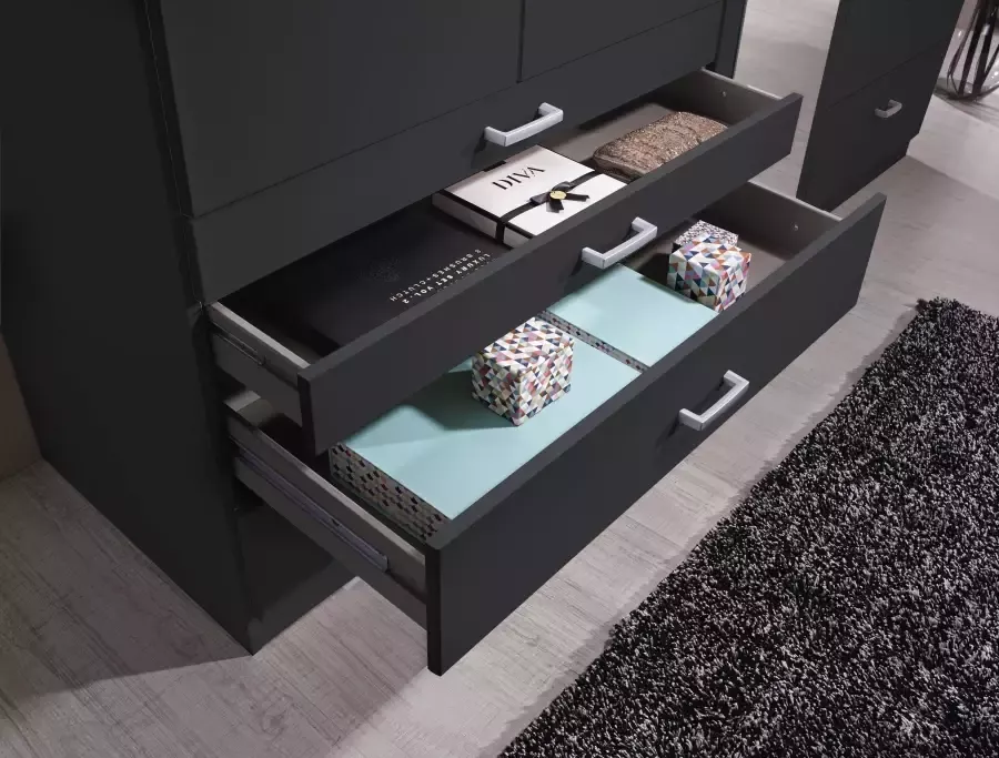 Rauch Kledingkast Kast Garderobe Linnenkast WILDBERG met 6 laden bovenste lade met houten indeling made in germany - Foto 8