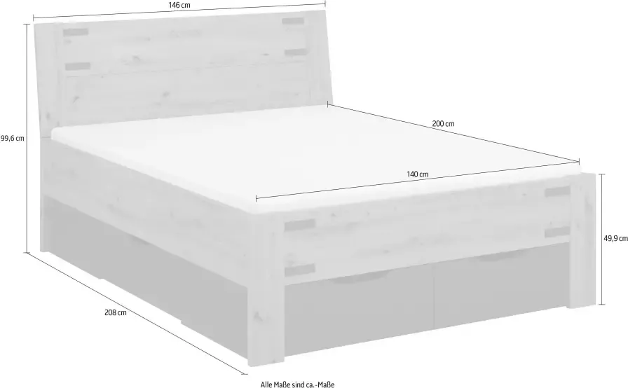 Beter Bed Select bed Birmingham met 4 laden 140 x 200 cm bruin - Foto 10