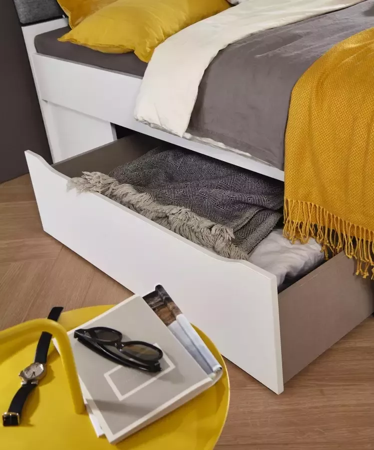 Rauch Ledikant met bergruimte Scala-XL inclusief bedbank met bekleding xl-lade en verdere laden - Foto 1