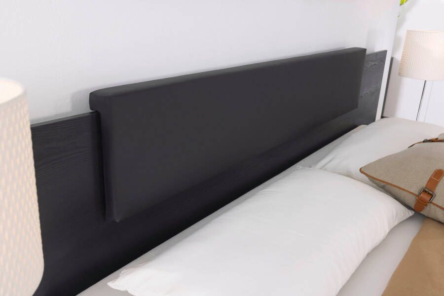Rauch Ledikant Miro met bekleed hoofdbord en hangende nachtkastjes - Foto 4