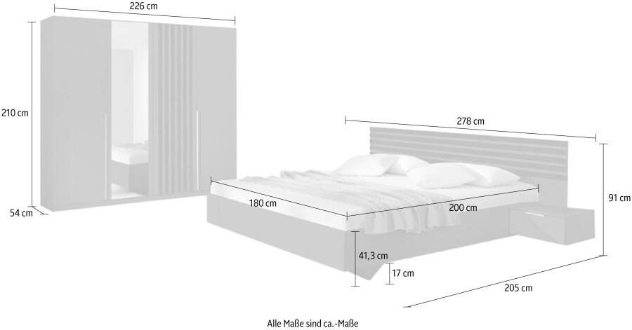 Rauch Slaapkamerserie Lamella met elegante lattengarnering (set) - Foto 17