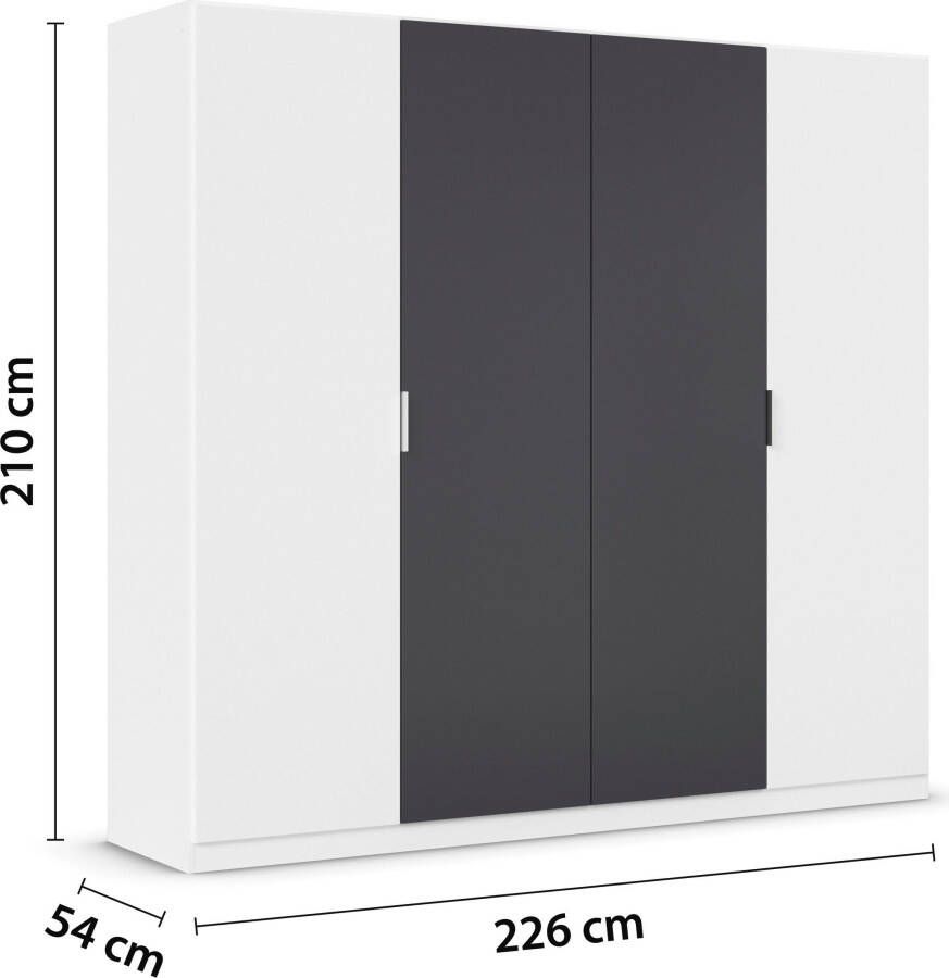 Rauch Slaapkamerserie Monza met draaideurkast breedte 226 cm bedcombinatie in 2 breedtematen - Foto 7