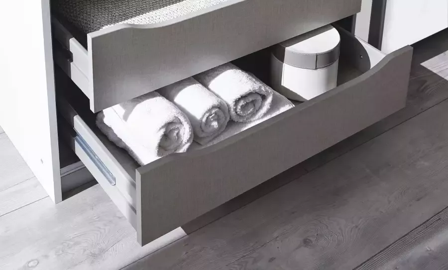 Rauch Zweefdeurkast Kledingkast kast garderobe ORACLE met spiegelfront inclusief lade-inzet en extra legplanken made in germany - Foto 12