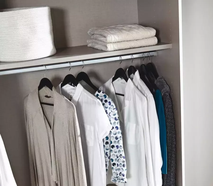 Rauch Zweefdeurkast Kledingkast kast garderobe ORACLE met spiegelfront inclusief lade-inzet en extra legplanken made in germany - Foto 5