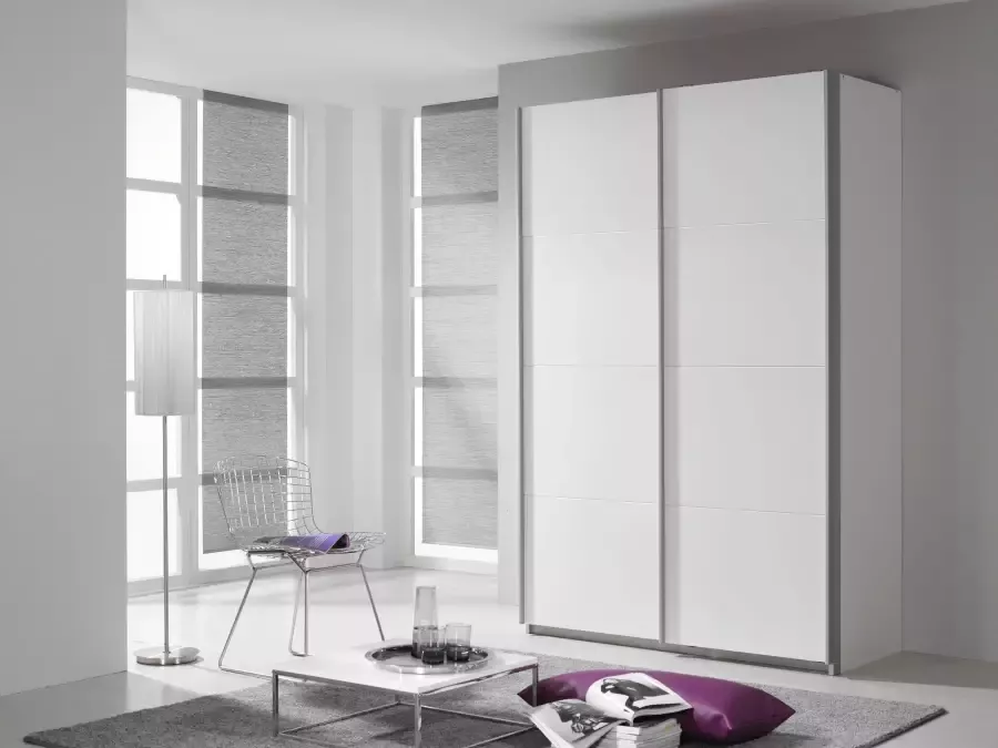 Rauch Zweefdeurkast Quadra kledingkast BESTSELLER kast garderobe met mogelijkheid tot individuele frontuitvoering lichtlopende deuren - Foto 3