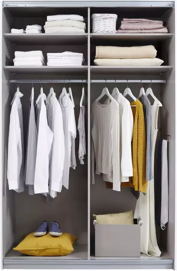 Rauch Zweefdeurkast Quadra kledingkast BESTSELLER kast garderobe met mogelijkheid tot individuele frontuitvoering lichtlopende deuren - Foto 6