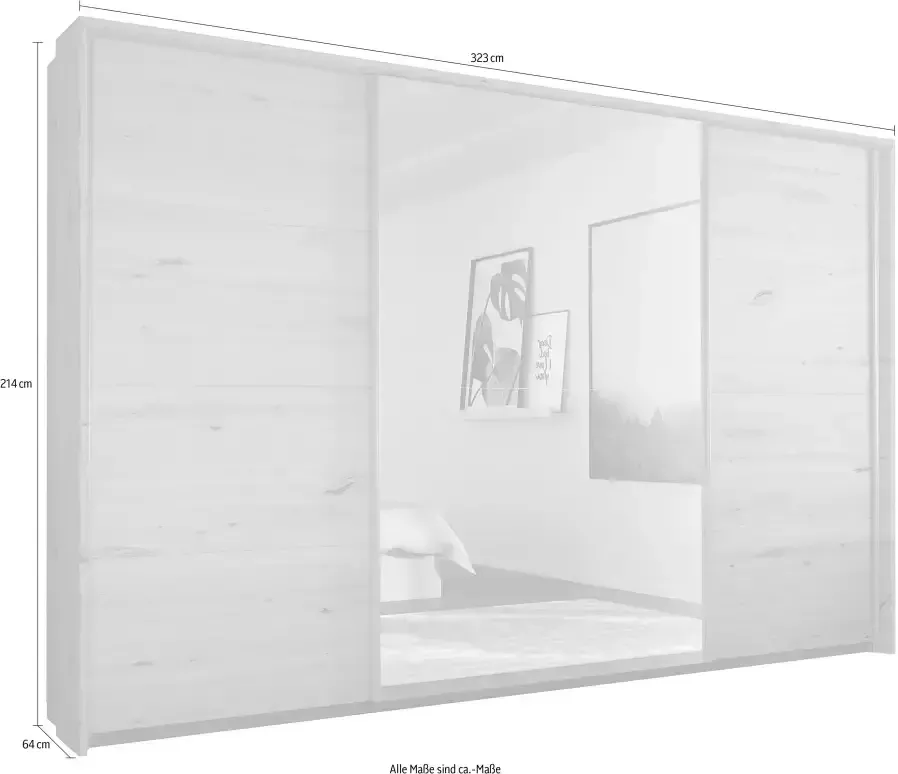 Rauch Zweefdeurkast Kledingkast TOMA met passe-partout incl. rek inzet en extra legplanken made in germany - Foto 11