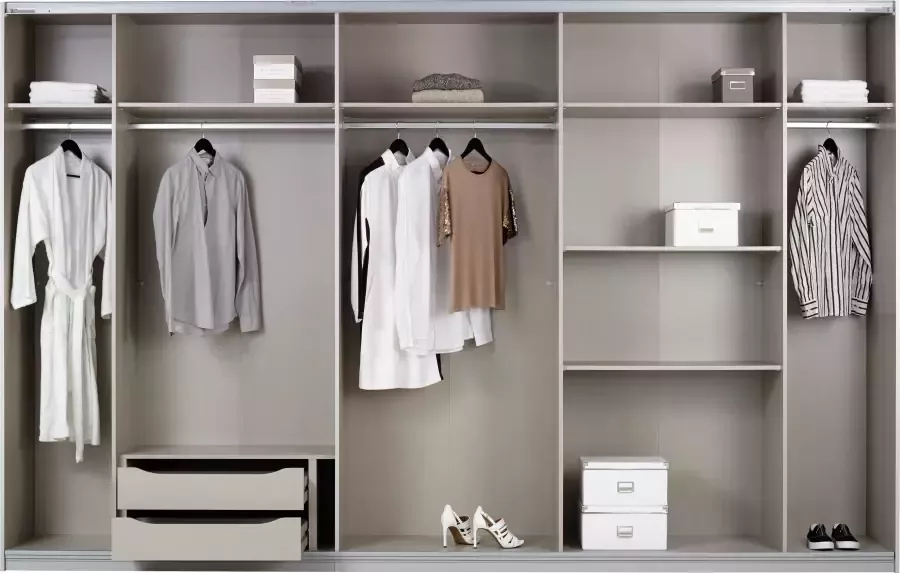 Rauch Zweefdeurkast Kledingkast Kast Garderobe Slaapkamerkast TUBONA met uitgebreide binneninrichting en passe-partout made in germany - Foto 8