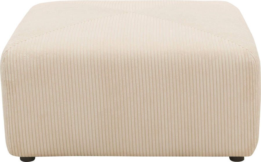 RAUM.ID Hocker Gerrid Ribfluwelen bekleding passend bij de modulaire serie "Gerrid"