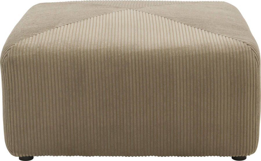 RAUM.ID Hocker Gerrid Ribfluwelen bekleding passend bij de modulaire serie "Gerrid" - Foto 2
