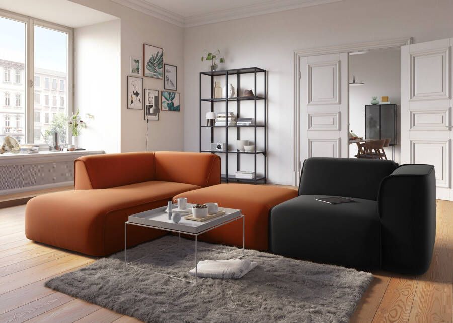 RAUM.ID Hocker Merid Sitzhocker Maße B T H: 97 97 43 cm als module of apart te gebruiken voor individuele samenstelling