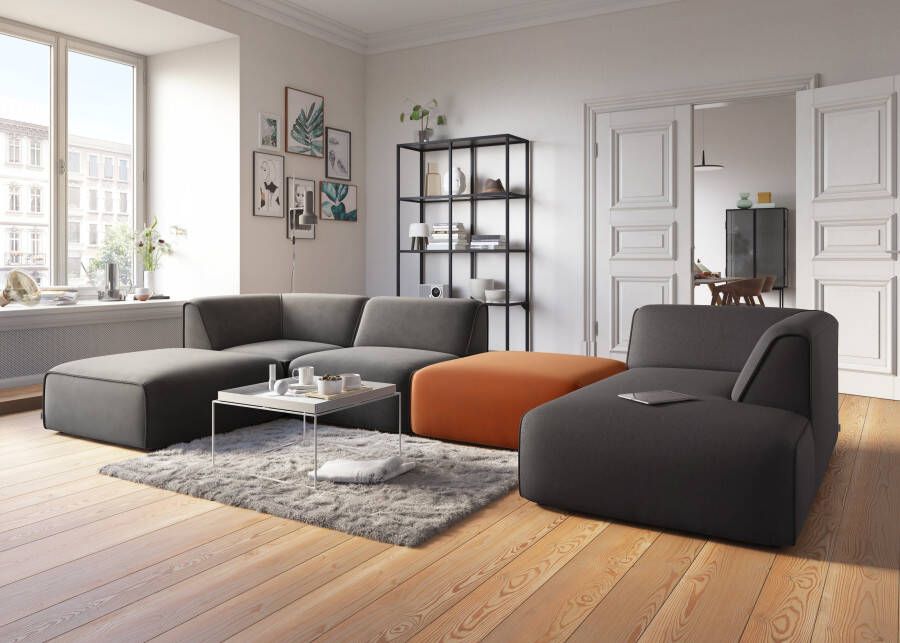 RAUM.ID Hocker Merid Sitzhocker Maße B T H: 97 97 43 cm als module of apart te gebruiken voor individuele samenstelling - Foto 2