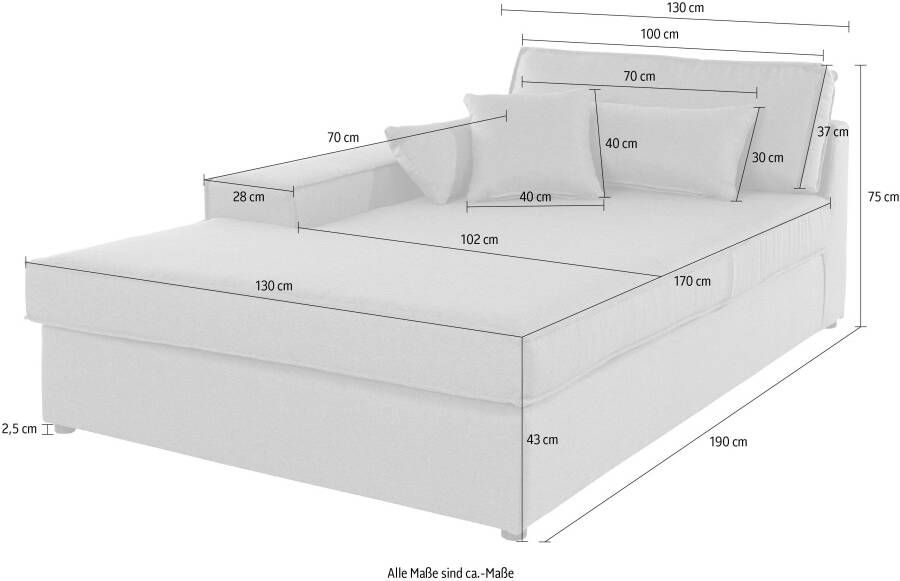 RAUM.ID Ottomane Enid afzonderlijk plaatsbaar of als deel van een modulaire bank stevig zitcomfort - Foto 4