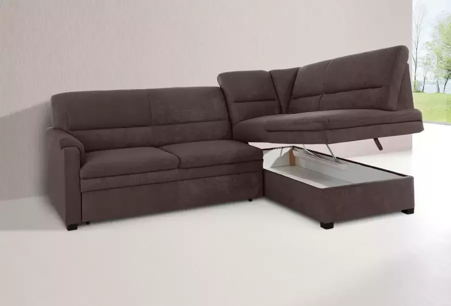 Sit&more Hoekbank Pisa L-vorm met binnenvering naar keuze met slaapfunctie - Foto 3