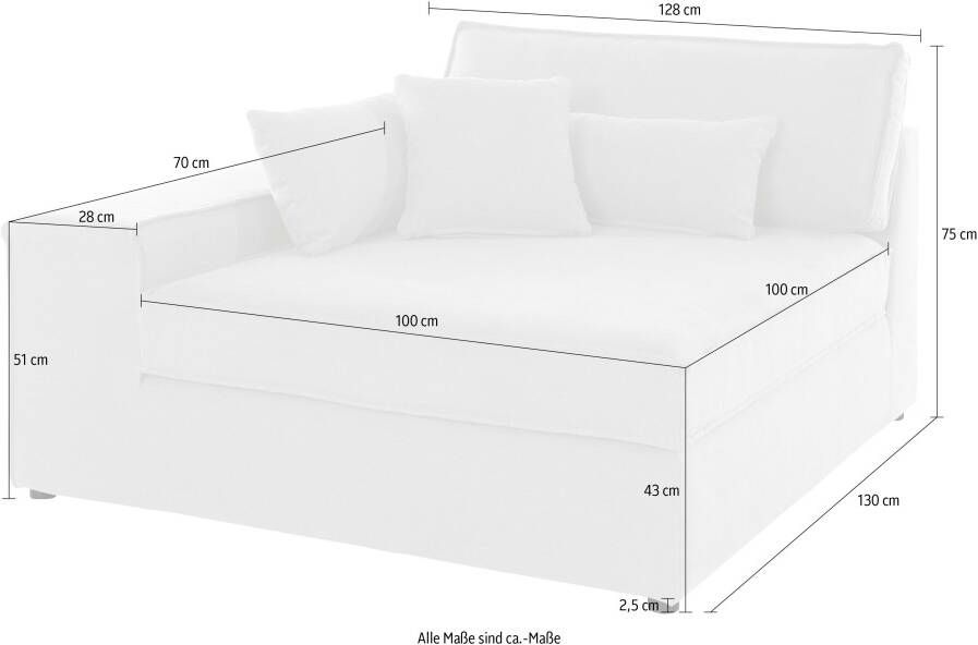 OTTO Sofaelement Enid als deel van een modulaire bank stevig zitcomfort - Foto 2