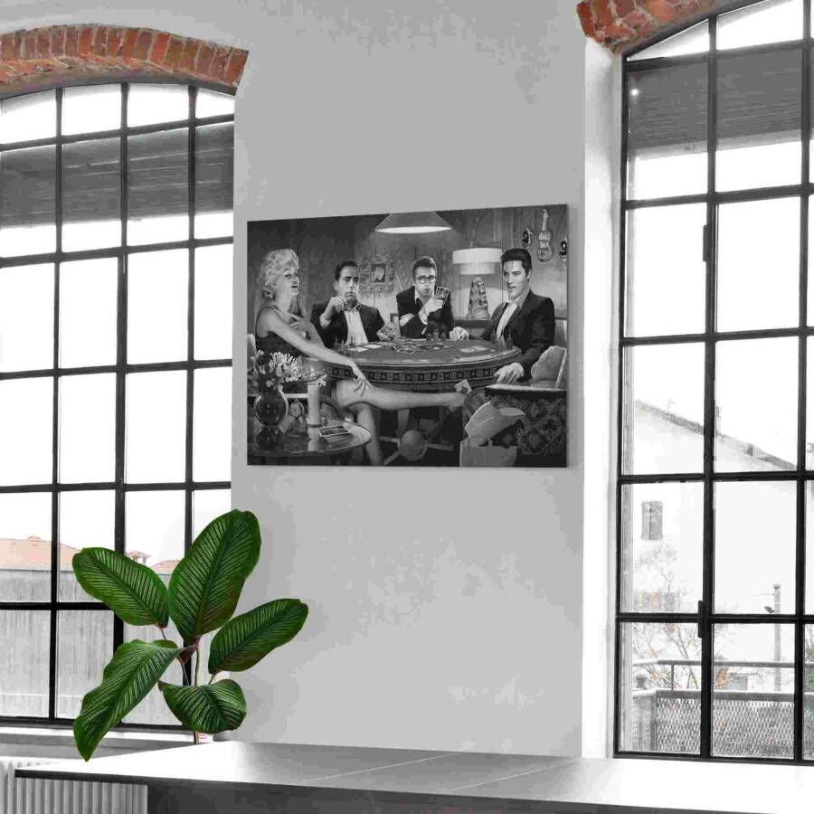 Reinders! Aluminium dibond print Monroe Bogart Dean Elvis - Foto 1