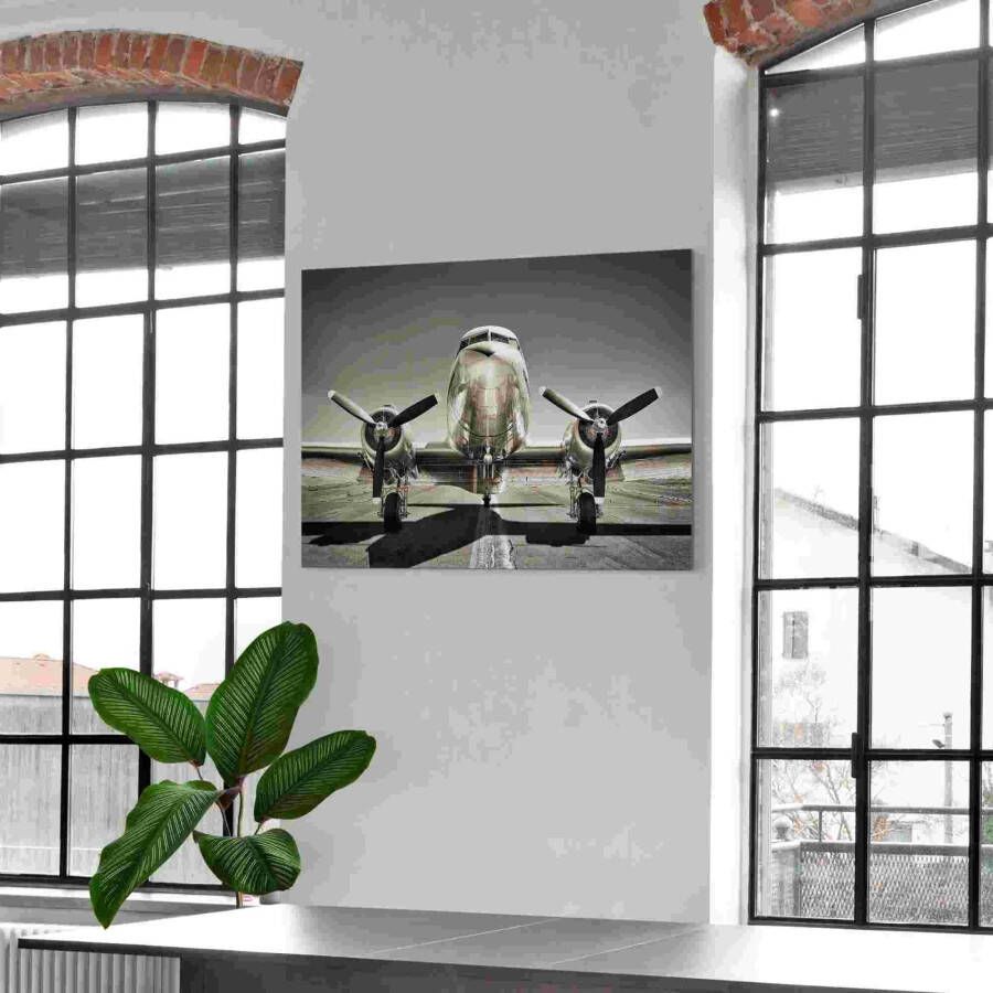 Reinders! Aluminium dibond print Vintage Propeller Flugzeug - Foto 1