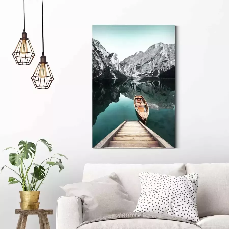 Reinders! Artprint bergmeer Rocky Mountains Glacier winter