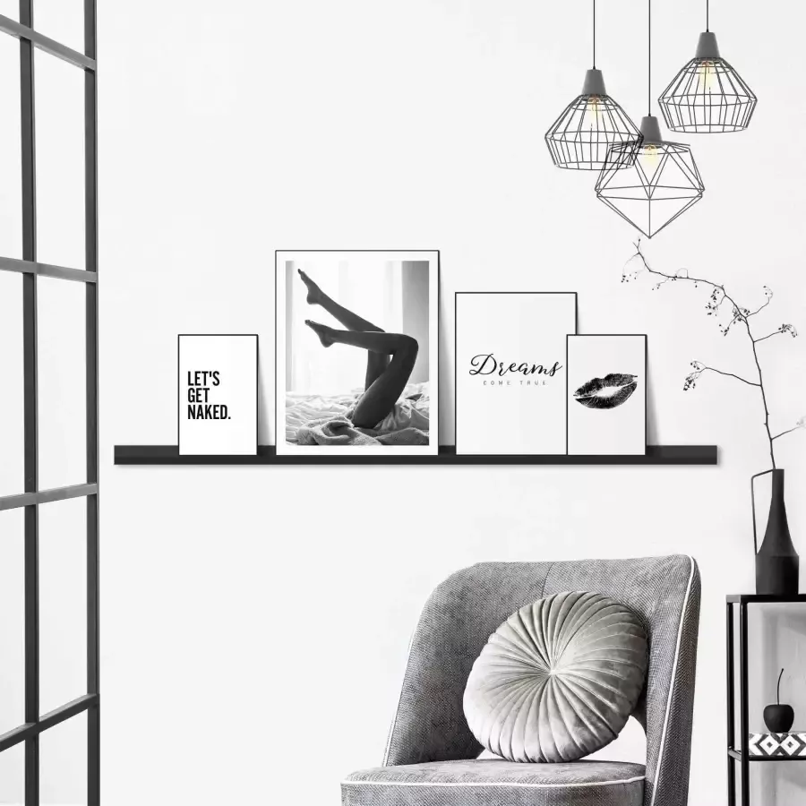 Reinders! Artprint Droom tekst elegant modern (4-delig)