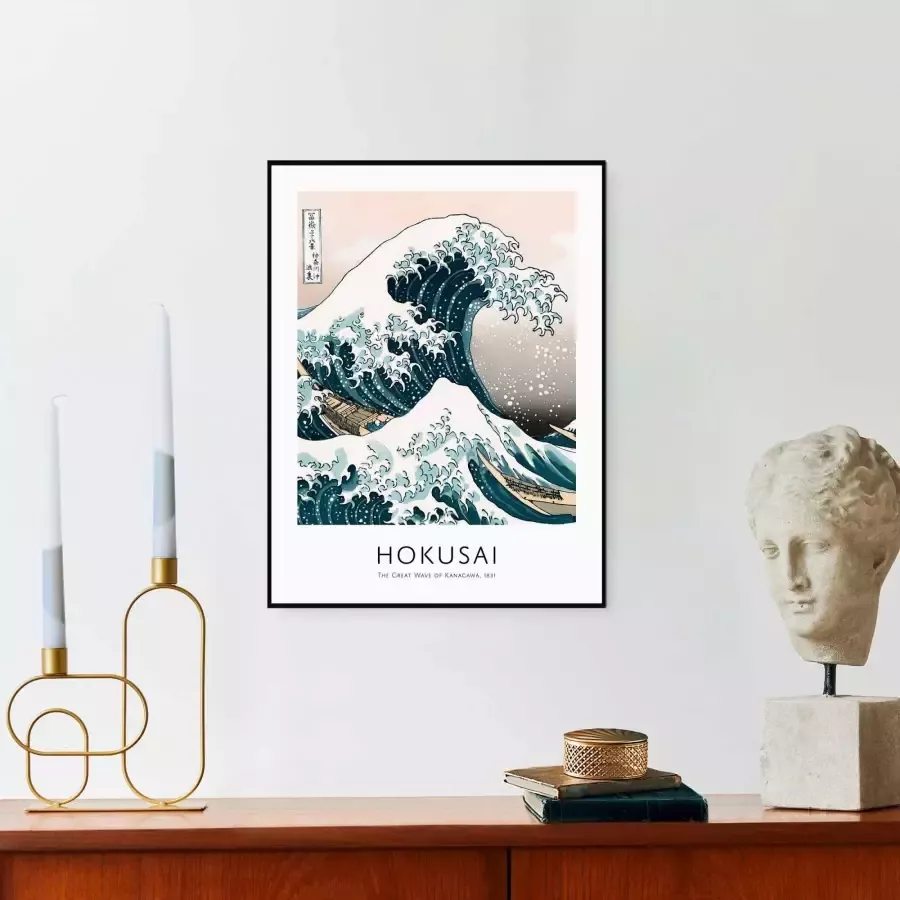 Reinders! Artprint met lijst Die große Welle Hokusai - Foto 1