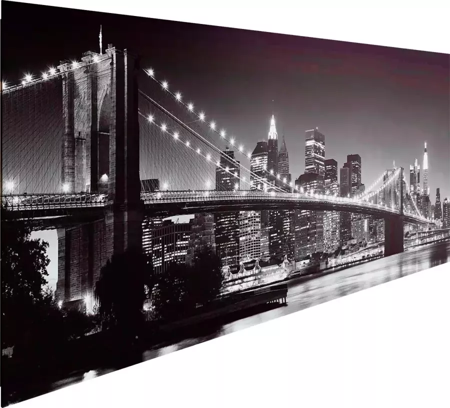 Reinders! Artprint op hout Decoratief paneel 52x156 New York brooklyn bridge - Foto 3