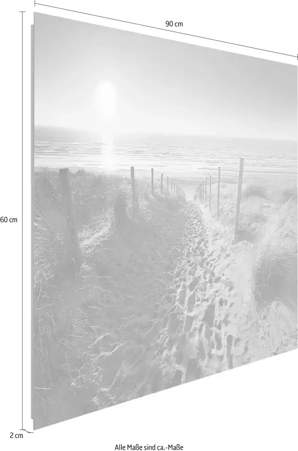 Reinders! Artprint op hout Decoratief paneel 60x90 Dune Path - Foto 4