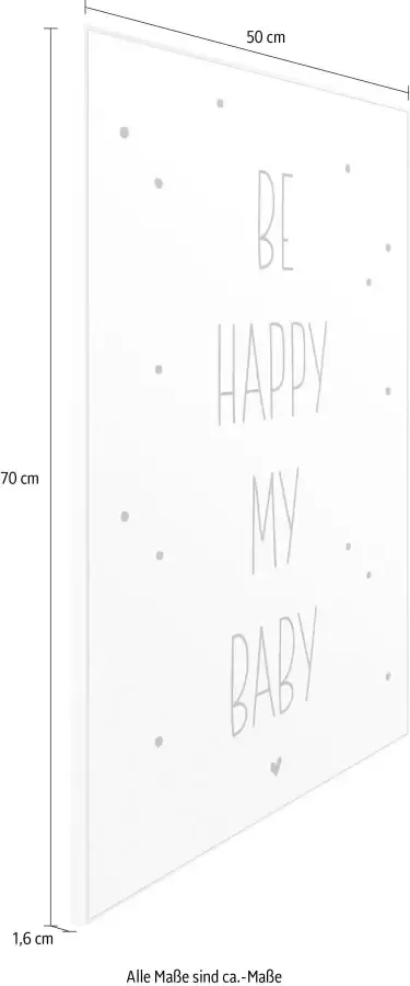 Reinders! Artprint Slim Frame White 50x70 Be Happy My Baby - Foto 4