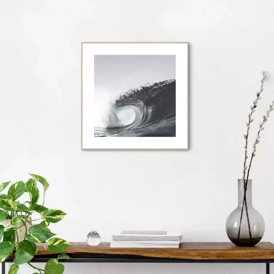 Reinders! Artprint Slim Frame Wood 50x50 Wave - Foto 1