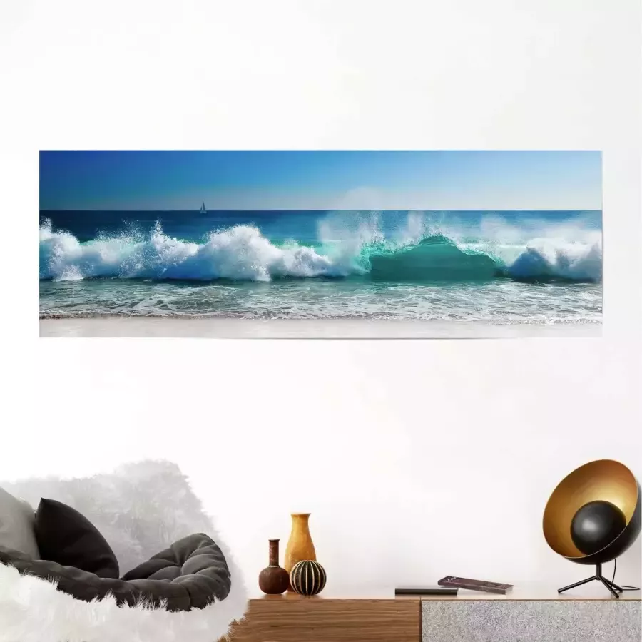 Reinders! Poster Stormachtige golven zee strandafbeeldingen water vakantie - Foto 1