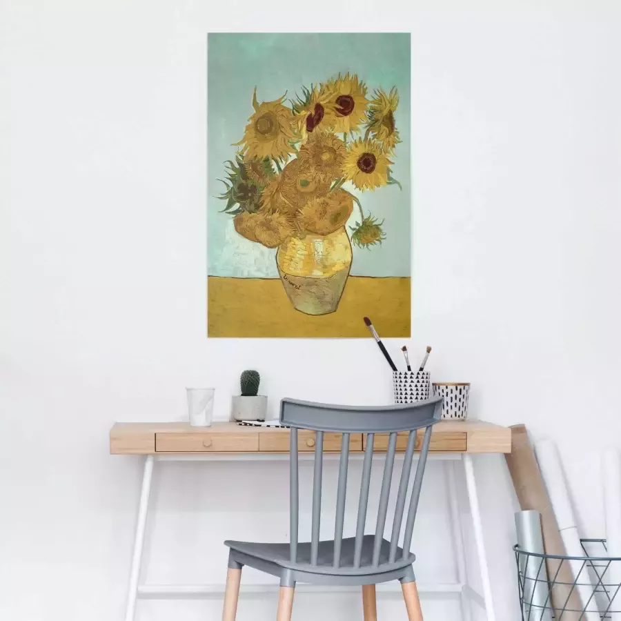 Reinders! Poster Zonnebloemen Vincent van Gogh bloem plant befaamd schilderij - Foto 1