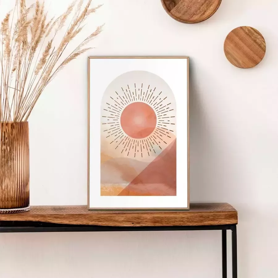 Leen Bakker Poster Abstract sun 30x20 cm