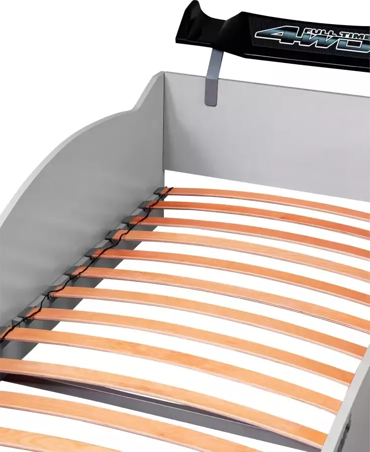 Relita Kinderledikant Eco Bed in vorm auto (autobed) met opbergvak aan de voorkant - Foto 3