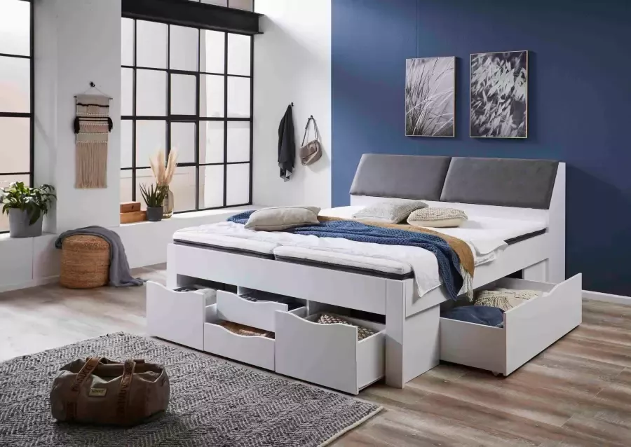 Relita Ledikant met bergruimte Maxi met laden en bergruimte in het hoofdbord