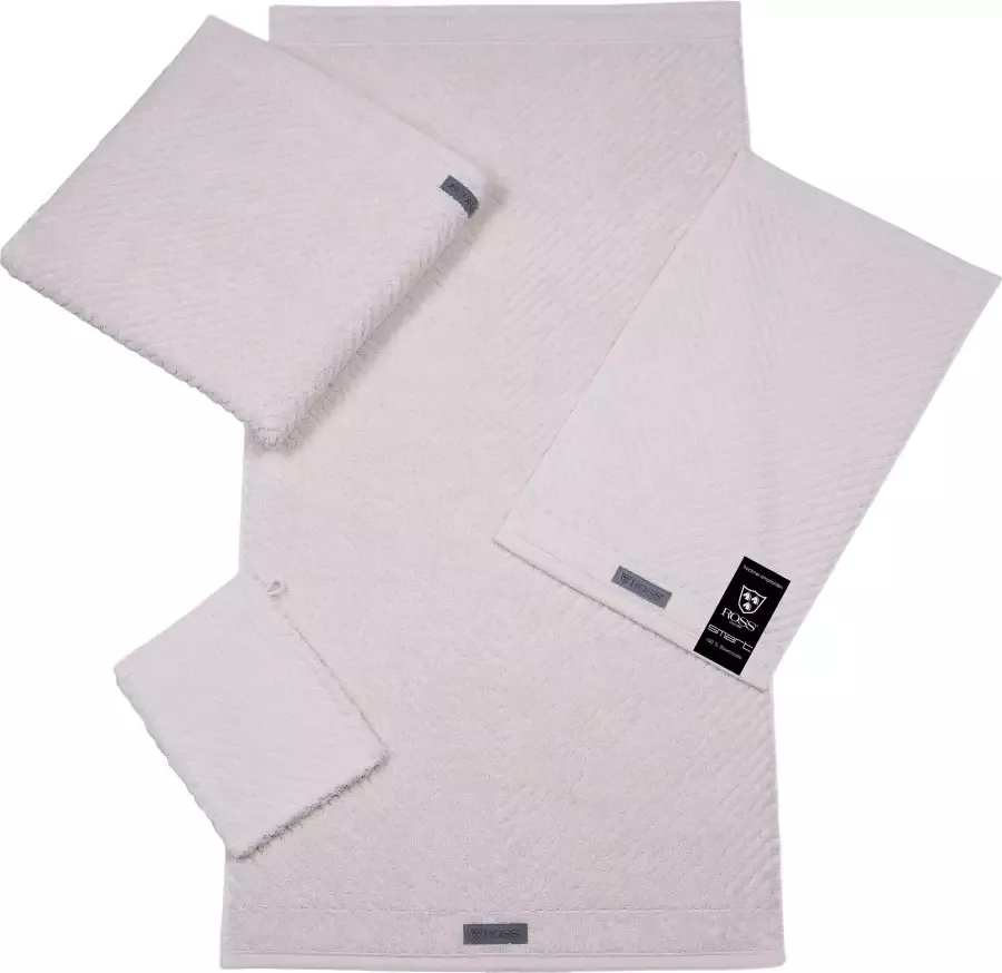 ROSS Douchelaken Smart Uni-rib met velourslabel (1 stuk)