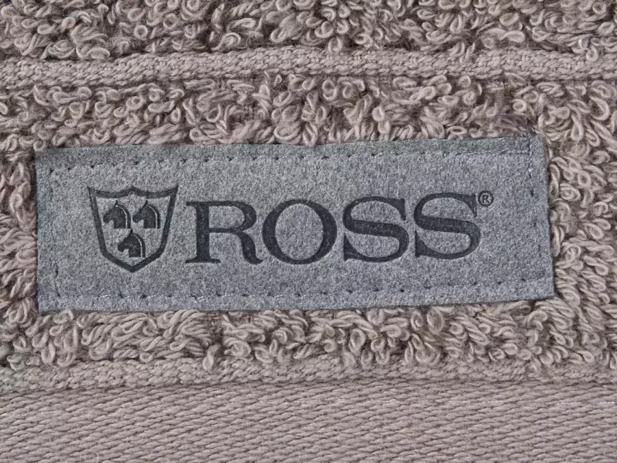 ROSS Handdoek Smart Uni-rib met velourslabel (2 stuks)