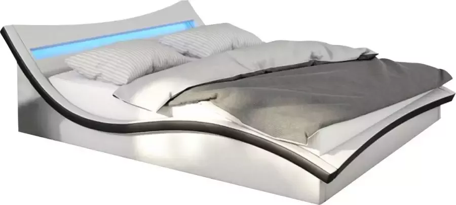 SalesFever Gestoffeerd bed met ledverlichting in het hoofdbord design bed in een moderne look - Foto 2