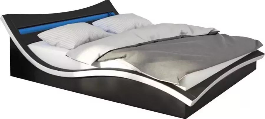 SalesFever Gestoffeerd bed met ledverlichting in het hoofdbord design bed in een moderne look - Foto 2