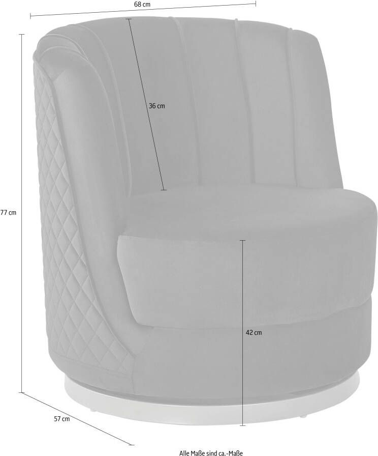 SalesFever Draaibare fauteuil 360° draaifunctie - Foto 4