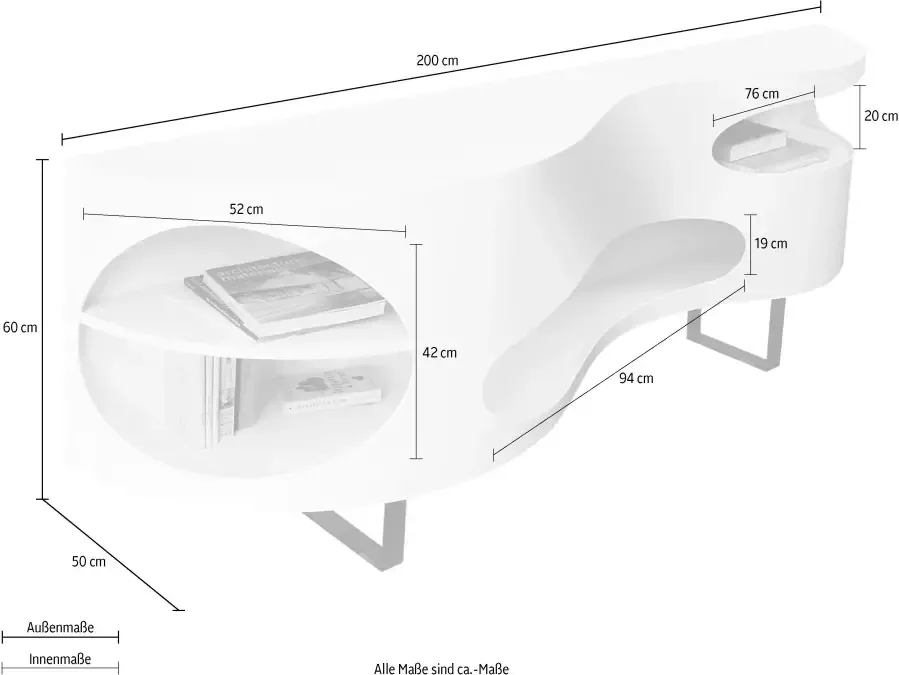 SalesFever Dressoir Designkast in een opvallend model woonkamerkast - Foto 1
