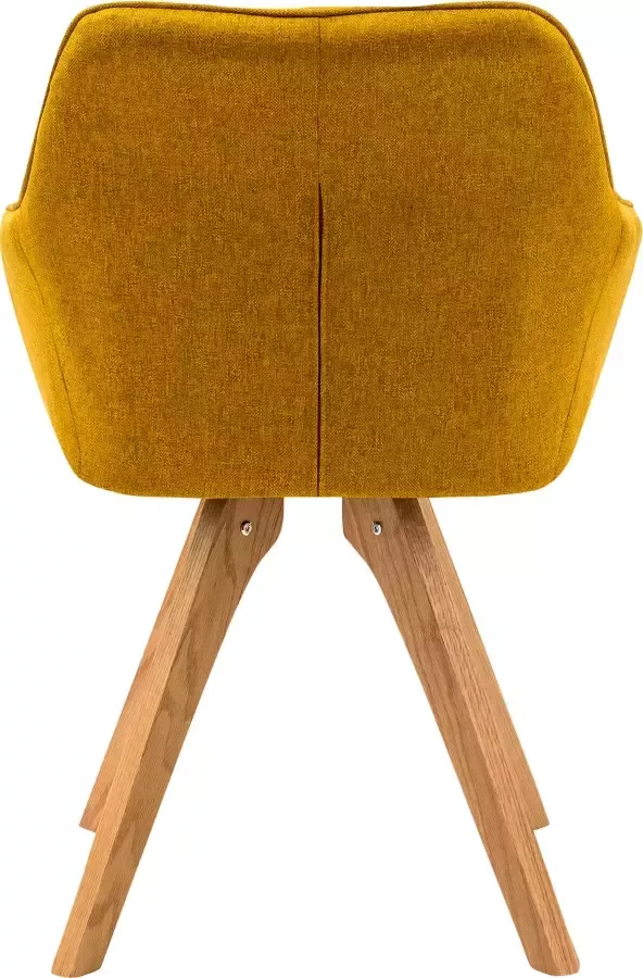 SalesFever Eethoek bestaand uit 4 moderne beklede stoelen en een 160 cm brede tafel (set 5-delig) - Foto 6