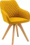 SalesFever Eethoek bestaand uit 4 moderne beklede stoelen en een 160 cm brede tafel (set 5-delig) - Thumbnail 3