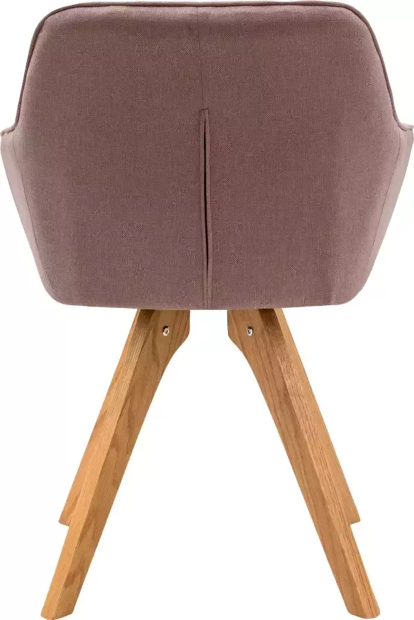 SalesFever Eethoek bestaand uit 4 moderne beklede stoelen en een 180 cm brede tafel (set 5-delig)