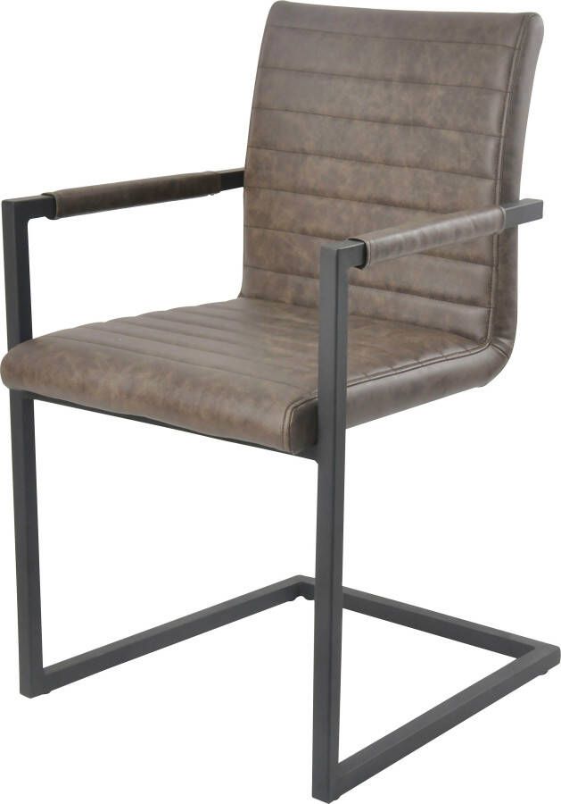 SalesFever Eethoek bestaand uit 4 stoelen met armleuning en een 180 cm brede tafel (set 5-delig) - Foto 2