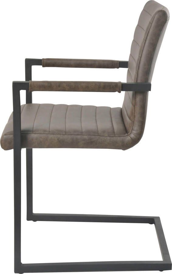 SalesFever Eethoek bestaand uit 4 stoelen met armleuning en een 180 cm brede tafel (set 5-delig) - Foto 6
